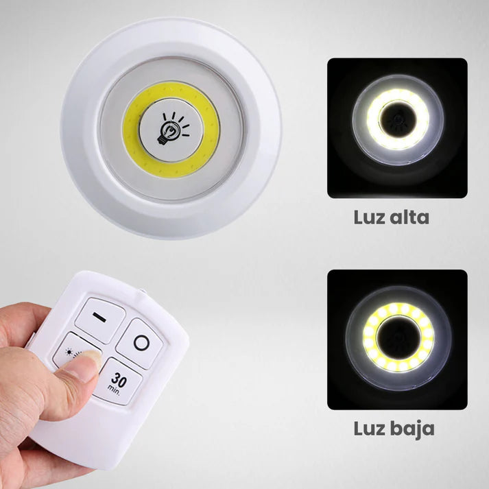 Set De 3 Luces Led Con Control