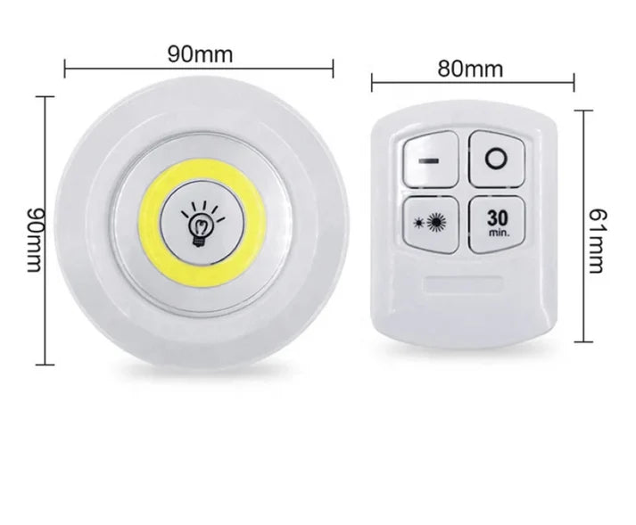 Set De 3 Luces Led Con Control