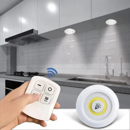 Set De 3 Luces Led Con Control